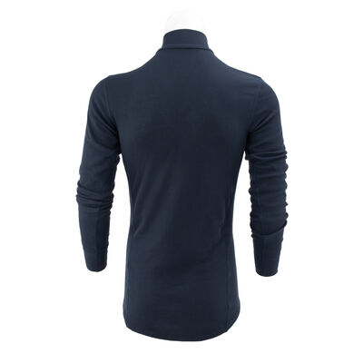 Dutch Navy Blue 1/4 Zip Long Sleeve Shirt - Small | Issued, , large